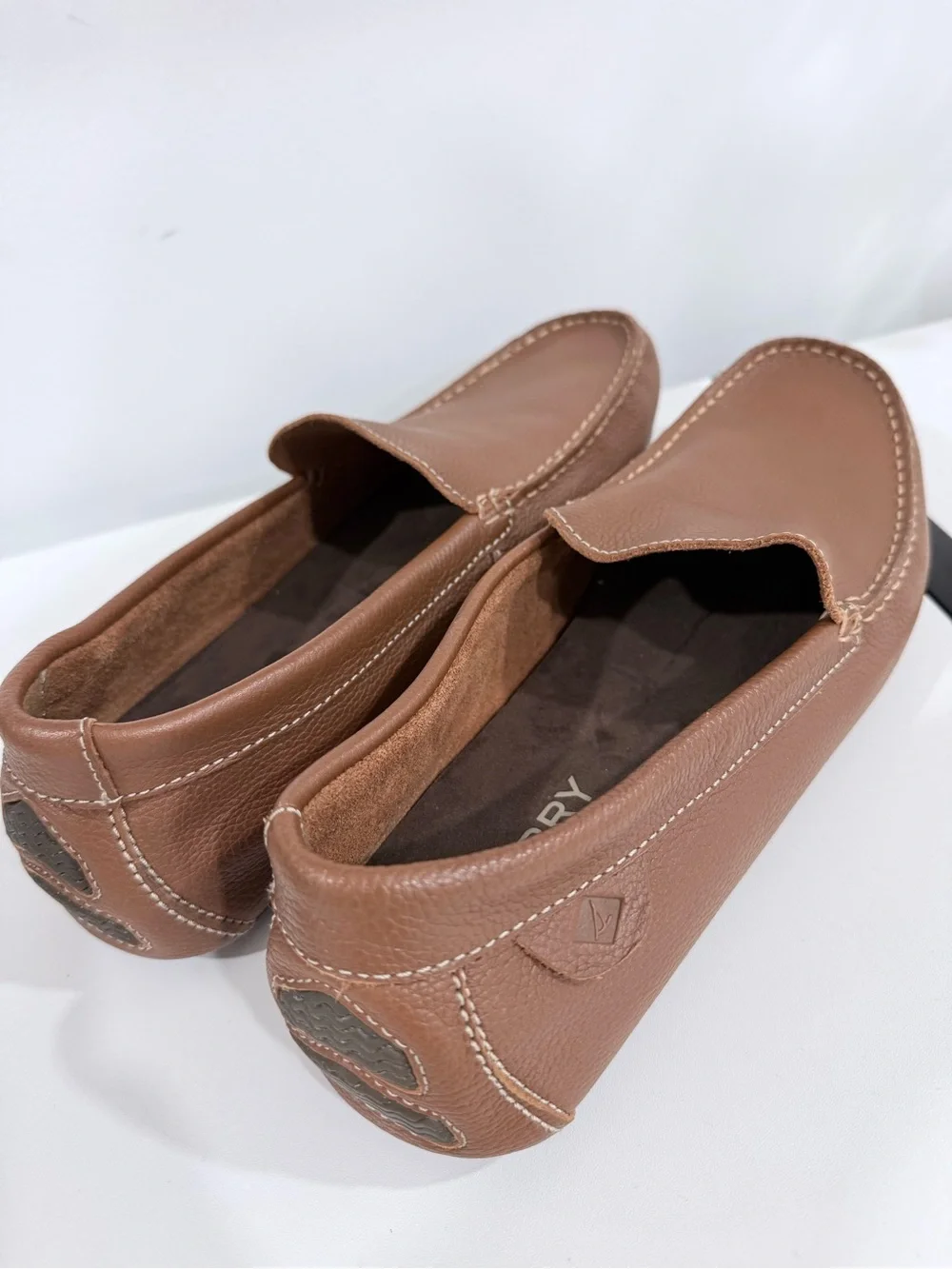 Sperry Men’s Tan Leather Boat Shoes - Slip-On Loafers